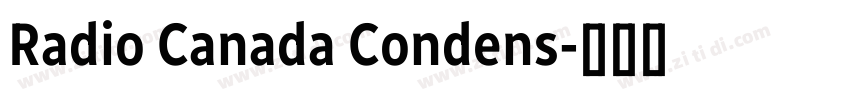 Radio Canada Condens字体转换